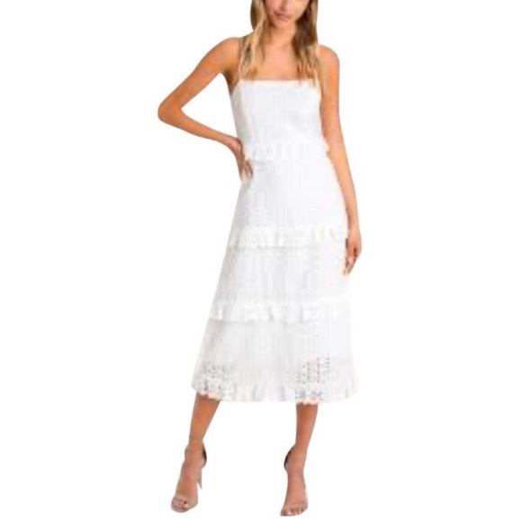 Cynthia Steffe Dresses & Skirts - Cynthia Steffe strapless eyelet and lace dress